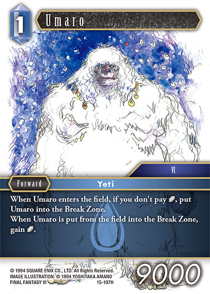 (107) Final Fantasy TCG Crystal Dominion Single: Umaro (15-107) Holo Hero