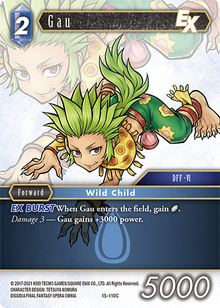 (110) Final Fantasy TCG Crystal Dominion Single: Gau (15-110) Holo Common