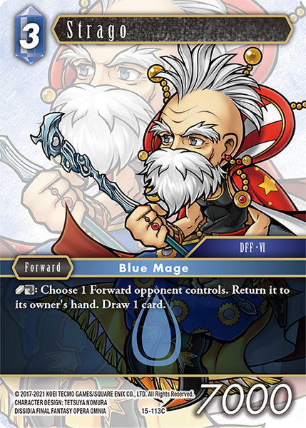 (113) Final Fantasy TCG Crystal Dominion Single: Strago (15-113)  Common