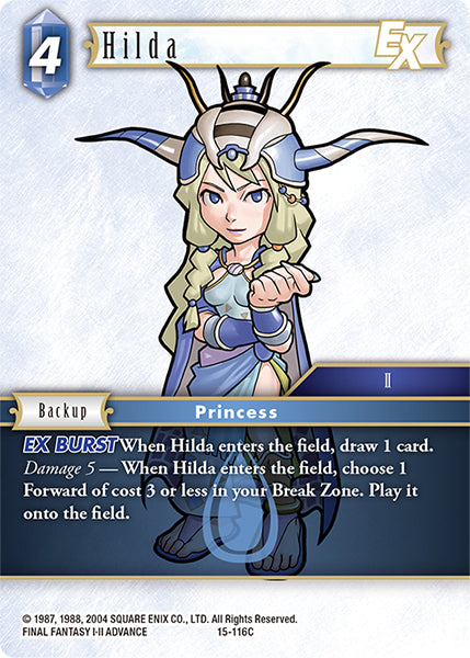 (116) Final Fantasy TCG Crystal Dominion Single: Hilda (15-116) Holo Common