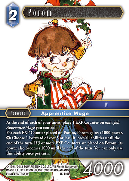 (119) Final Fantasy TCG Crystal Dominion Single: Porom (15-119)  Legend