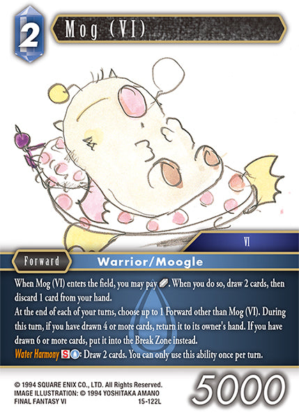 (122) Final Fantasy TCG Crystal Dominion Single: Mog (VI) (15-122) Holo Legend