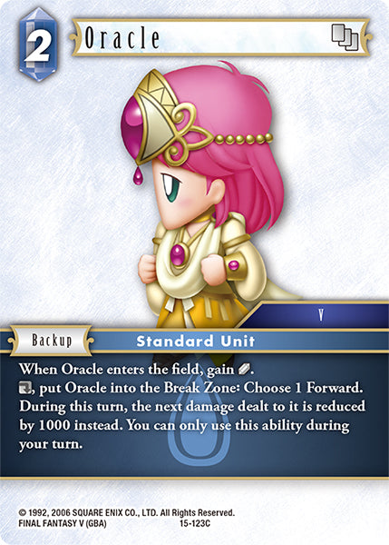 (123) Final Fantasy TCG Crystal Dominion Single: Oracle (15-123) Holo Common
