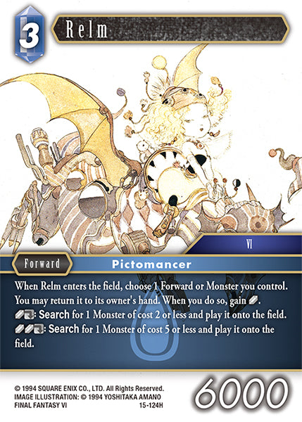 (124) Final Fantasy TCG Crystal Dominion Single: Relm (15-124)  Hero