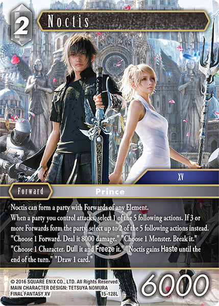 (128) Final Fantasy TCG Crystal Dominion Single: Noctis (15-128) Holo Legend