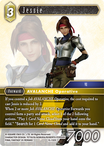 (132) Final Fantasy TCG Crystal Dominion Single: Jessie (15-132) Holo Starter