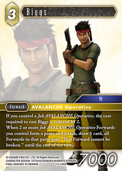 (134) Final Fantasy TCG Crystal Dominion Single: Biggs (15-134)  Starter