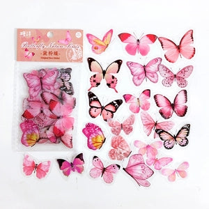 Original Deco Stickers: Butterfly: Pink