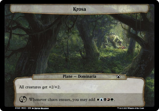 (150) Magic The Gathering Commander: March of the Machine Single: Krosa  Common
