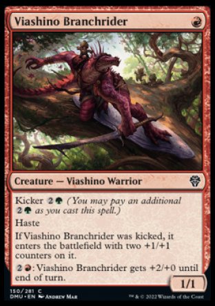 (150) Magic The Gathering Dominaria United Single: Viashino Branchrider  Common