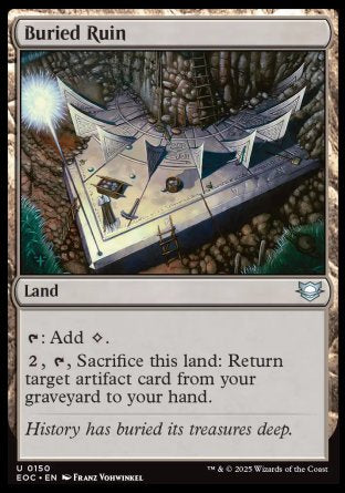 (150) Magic The Gathering Commander: Edge of Eternities Single: Buried Ruin  Uncommon