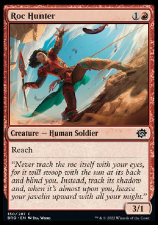 (150) Magic The Gathering The Brothers' War Single: Roc Hunter Holo Common