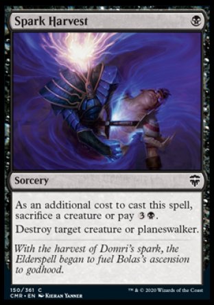 (150/361) Magic The Gathering Commander Legends Single: Spark Harvest Holo Common