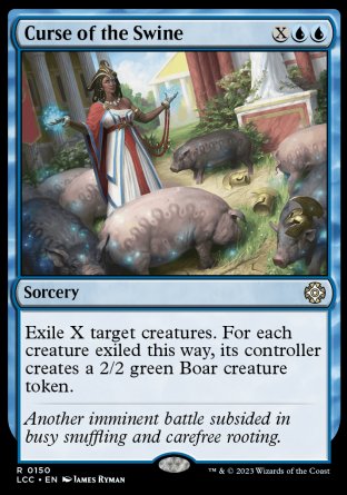 (150) Magic The Gathering Commander: The Lost Caverns of Ixalan Single: Curse of the Swine  Rare