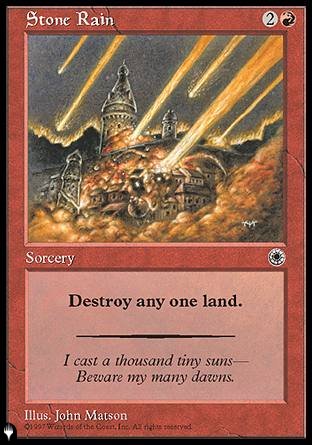 (000) Magic The Gathering The List Single: Stone Rain  Common