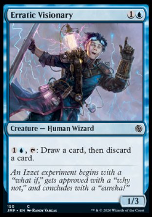 (150) Magic The Gathering Jumpstart Single: Erratic Visionary  Common
