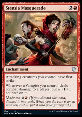 (150) Magic The Gathering Commander: Innistrad: Crimson Vow Single: Stensia Masquerade  Uncommon