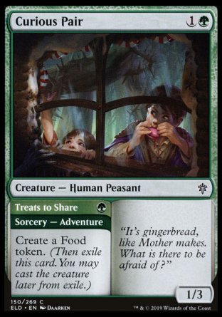 (150/269) Magic The Gathering Throne of Eldraine Single: Curious Pair // Treats to Share  Common