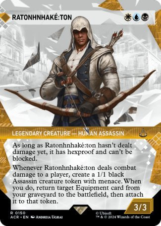 (150) Magic The Gathering Universes Beyond: Assassin's Creed: Extras Single: Ratonhnhak������:ton (V.1)  Holo Rare