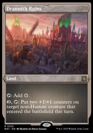 (150) Magic The Gathering March of the Machine: The Aftermath: Extras Single: Drannith Ruins (V.2) Holo Rare