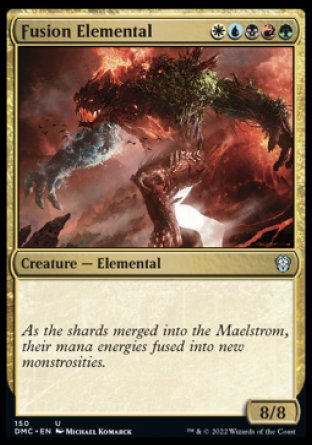 (150) Magic The Gathering Commander: Dominaria United Single: Fusion Elemental  Uncommon