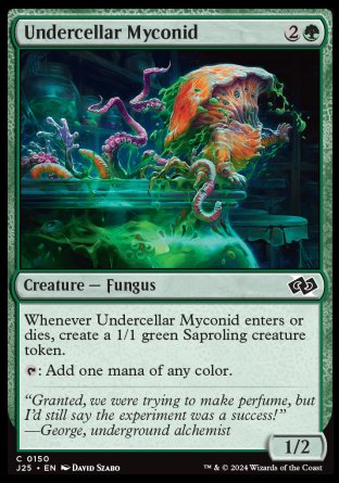 (150) Magic The Gathering Foundations Jumpstart Single: Undercellar Myconid  Common