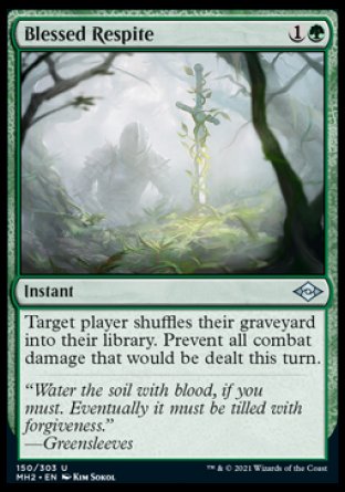 (150) Magic The Gathering Modern Horizons 2 Single: Blessed Respite  Uncommon