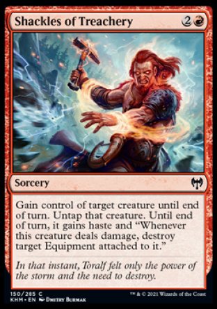 (150/285) Magic The Gathering Kaldheim Single: Shackles of Treachery  Common