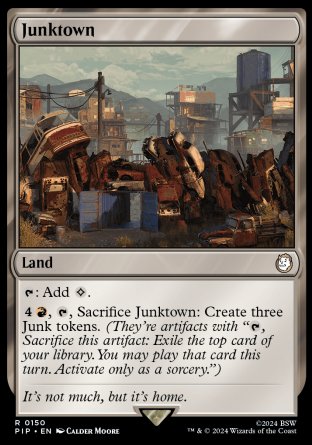 (150) Magic The Gathering Universes Beyond: Fallout Single: Junktown  Rare