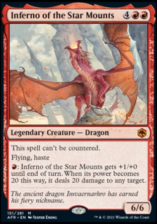 (151) Magic The Gathering Adventures in the Forgotten Realms Single: Inferno of the Star Mounts  Mythic
