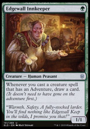 (151/269) Magic The Gathering Throne of Eldraine Single: Edgewall Innkeeper  Uncommon