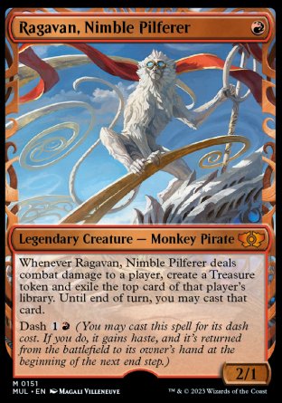 (151) Magic The Gathering Multiverse Legends Single: Ragavan, Nimble Pilferer (V.4) Holo Mythic