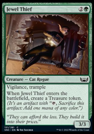 (151) Magic The Gathering Streets of New Capenna Single: Jewel Thief  Common