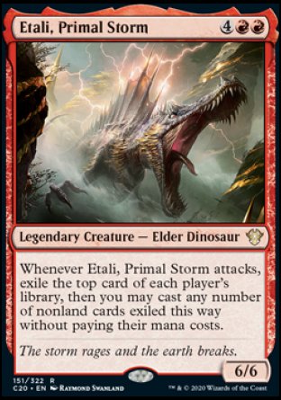 (151/322) Magic The Gathering Commander: Ikoria Single: Etali, Primal Storm Holo Rare