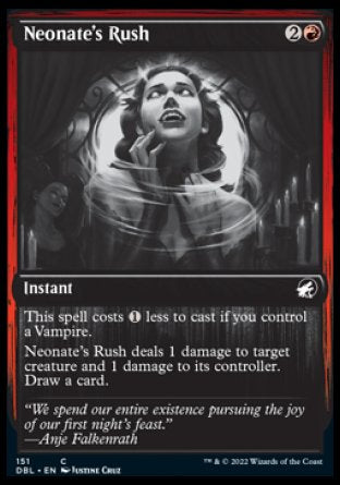 (151) Magic The Gathering Innistrad: Double Feature Single: Neonate's Rush Holo Common