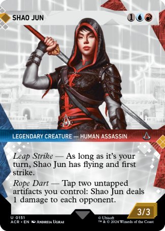 (151) Magic The Gathering Universes Beyond: Assassin's Creed: Extras Single: Shao Jun (V.1)  Uncommon