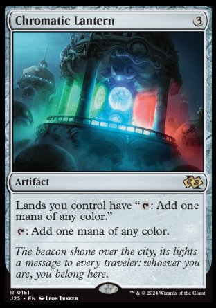 (151) Magic The Gathering Foundations Jumpstart Single: Chromatic Lantern  Rare