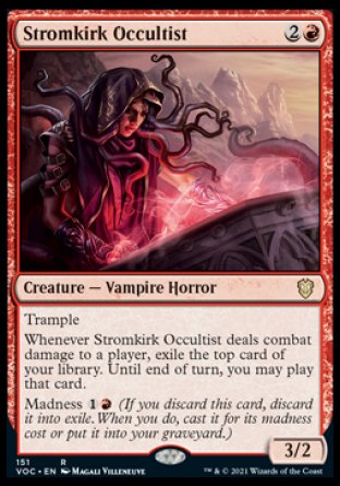 (151) Magic The Gathering Commander: Innistrad: Crimson Vow Single: Stromkirk Occultist  Rare