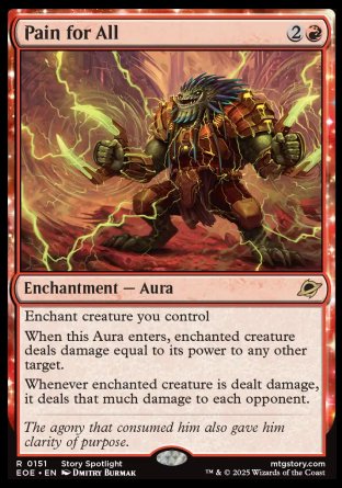 (151) Magic The Gathering Edge of Eternities Single: Pain for All  Rare