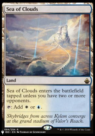(084) Magic The Gathering The List Single: Sea of Clouds  Rare