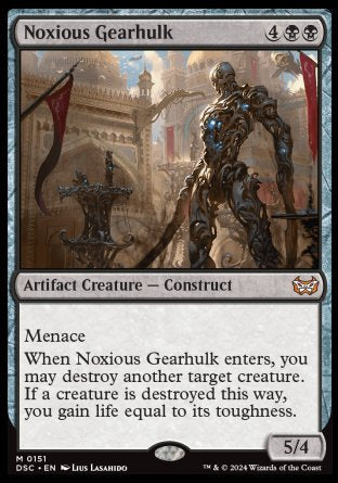 (151) Magic The Gathering Commander: Duskmourn: House of Horror Single: Noxious Gearhulk  Mythic