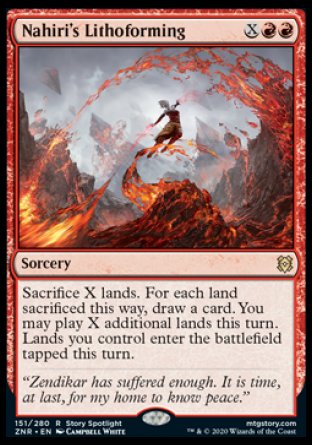 (151) Magic The Gathering Zendikar Rising: Promos Single: Nahiri's Lithoforming (V.2)  Rare