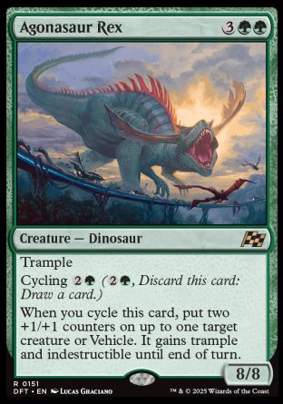 (151) Magic The Gathering Aetherdrift Single: Agonasaur Rex  Rare