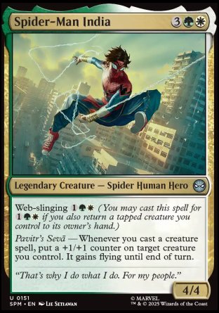 (151) Magic The Gathering Magic: The Gathering | Marvel's Spider-Man Single: Spider-Man India  Uncommon
