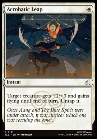 (151) Magic The Gathering Magic: The Gathering | Avatar: The Last Airbender: Eternal Single: Acrobatic Leap Holo Common