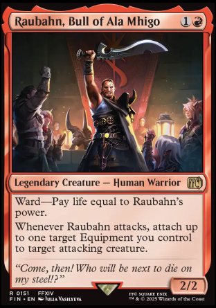 (151) Magic The Gathering Magic: The Gathering - FINAL FANTASY Single: Raubahn, Bull of Ala Mhigo Holo Rare