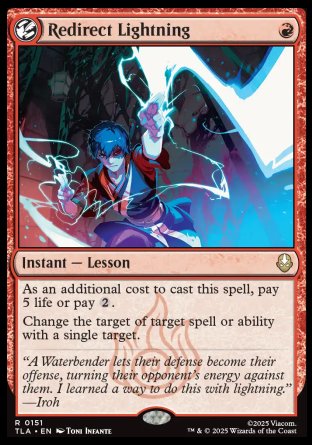 (151) Magic The Gathering Magic: The Gathering | Avatar: The Last Airbender: Promos Single: Redirect Lightning  Rare