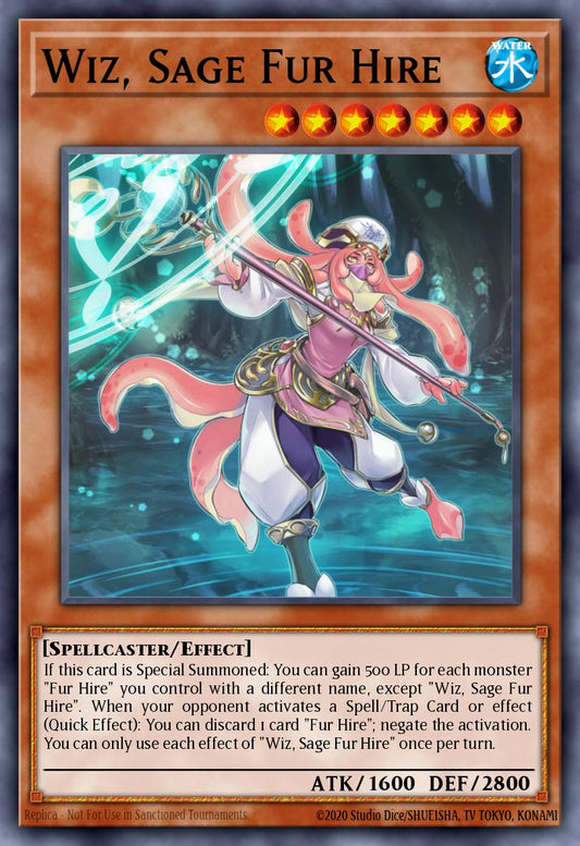 (252) YuGiOh TCG MP19: 2019 Gold Sarcophagus Tin Mega Pack Single: Wiz, Sage Fur Hire  Common