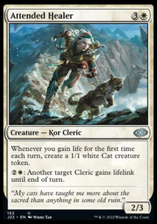 (152) Magic The Gathering Jumpstart 2022 Single: Attended Healer  Uncommon