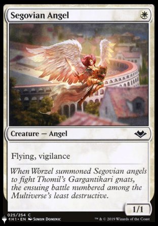 (025) Magic The Gathering The List Single: Segovian Angel  Common